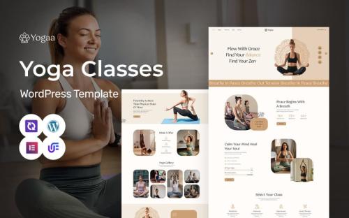 Yogaa - Meditation, Yoga And Wellness Studio WordPress Elementor Theme theme free